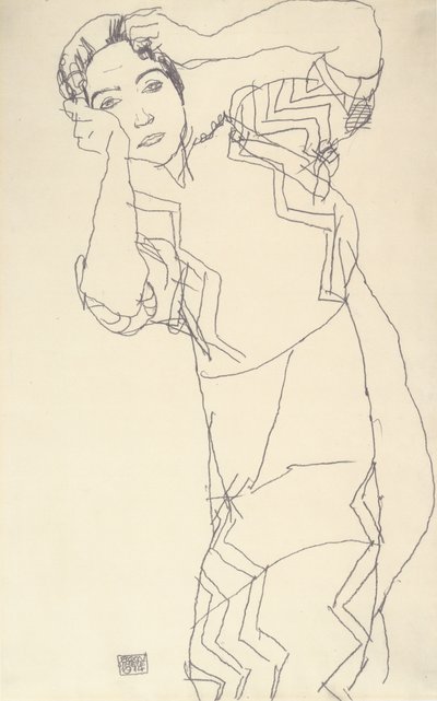 Bildnisstudie Friederike Maria Beer von Egon Schiele